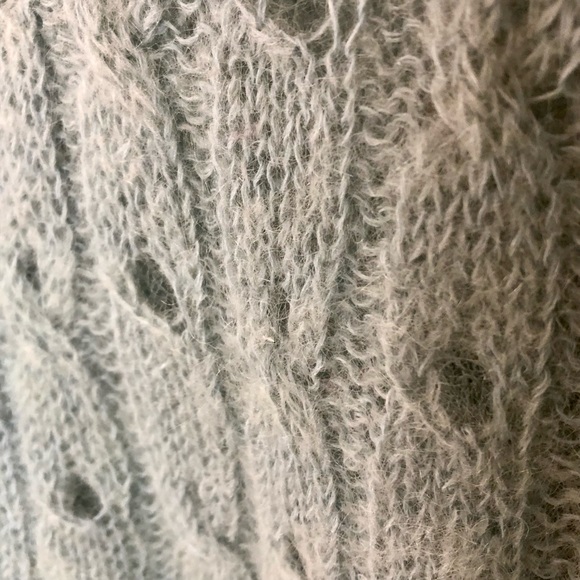 Lord & Taylor Mohair Delicate Open Knit Cardigan - Picture 4 of 9